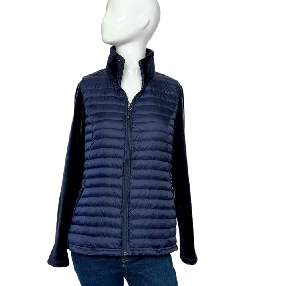 32 Degrees Heat Navy Fleece Puffer Jacket